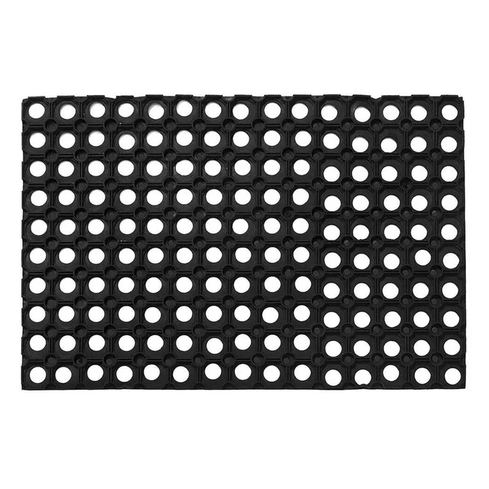 Πατάκι Εισόδου Home Use HUH-0209, Αντιολισθητικό, Καουτσούκ, 60X40cm, 16Mm Πάχος, Μαύρο