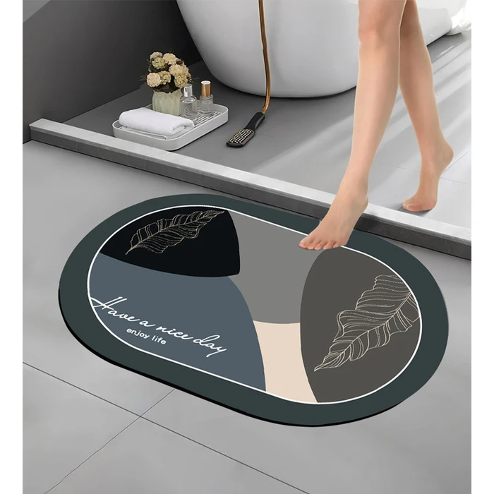 Πατάκι Μπάνιου Home Use HUH-0213, Αντιολισθητικό, 60X40cm, 3.5mm Πάχος, Πολύχρωμο