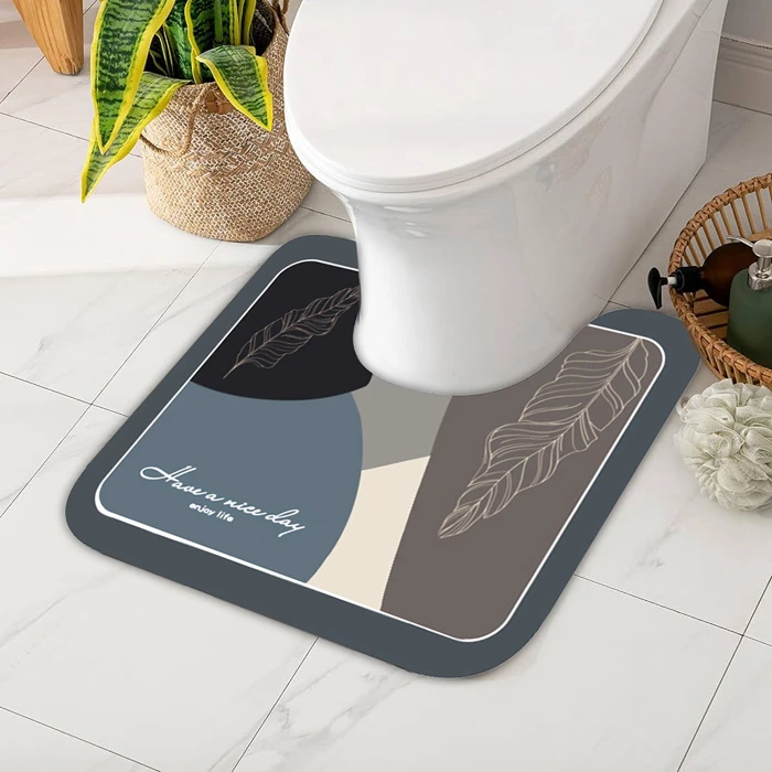 Πατάκι Μπάνιου Home Use HUH-0215, Αντιολισθητικό, 50X40cm, 3.5mm Πάχος, Πολύχρωμο