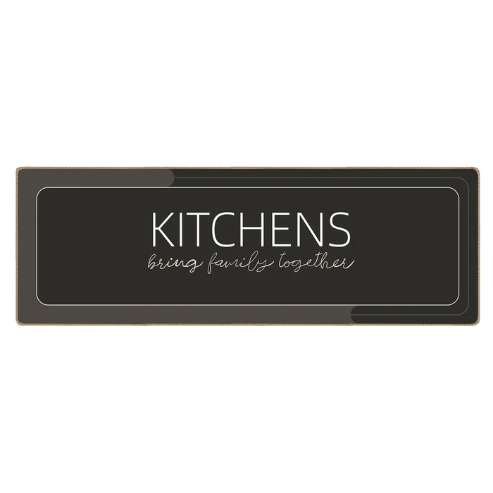 Πατάκι Κουζίνας Home Use HUH-0216, Αντιολισθητικό, Υφασμάτινο, 120X40cm, 3.5mm Πάχος, Καφέ