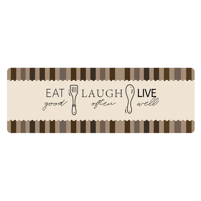 Πατάκι Κουζίνας Home Use HUH-0218, Αντιολισθητικό, 120X40cm, 3.5mm Πάχος, Καφέ