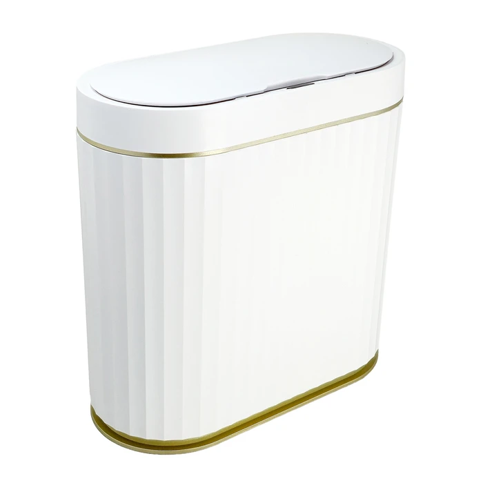 Κάδος Απορριμμάτων Home Use HUH-0227 με Φωτοκύτταρο, 9Lt, Λευκός