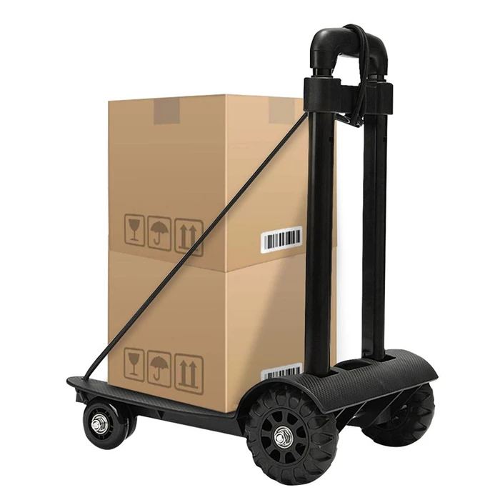 Καρότσι Μεταφοράς Φορτίων Home Use HUH-0244, πτυσσόμενο, έως 50kg, Μαύρο