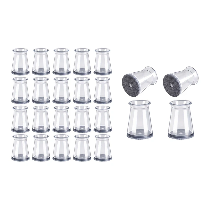 HOME USE προστατευτικές τάπες επίπλων HUH 0258 διάφανες 24 τμχ