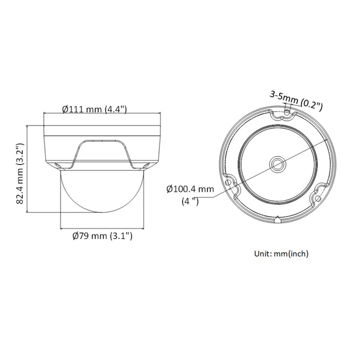 IP κάμερα Hikvision HiWatch HWI-D121H, POE, 2.8mm, 2MP, IP67 & IK10