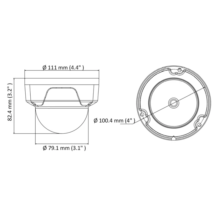 IP κάμερα Hikvision HiWatch HWI-D140H, POE, 2.8mm, 4MP, IP67 & IK10