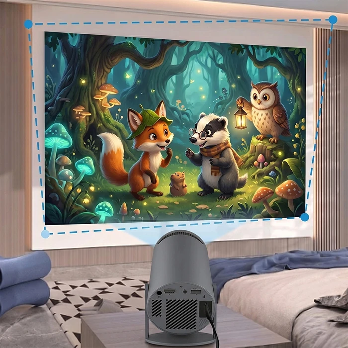 Manta Hawk PJ10 (HWPJ001AGR) Μίνι Προτζέκτορας LCD LED με Wi‑Fi και Ενσωματωμένα Ηχεία