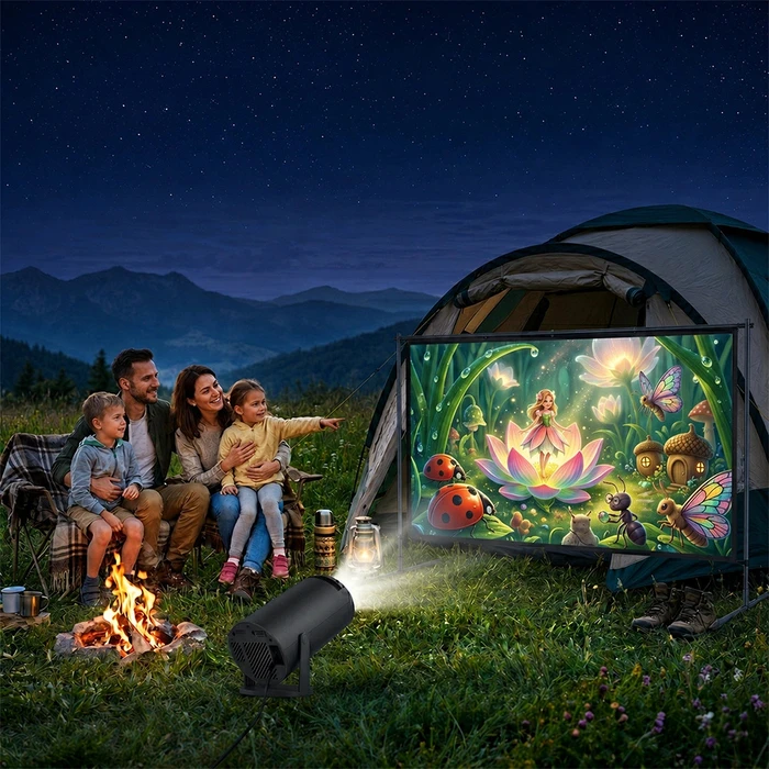 Manta Hawk PJ10 (HWPJ001AGR) Μίνι Προτζέκτορας LCD LED με Wi‑Fi και Ενσωματωμένα Ηχεία