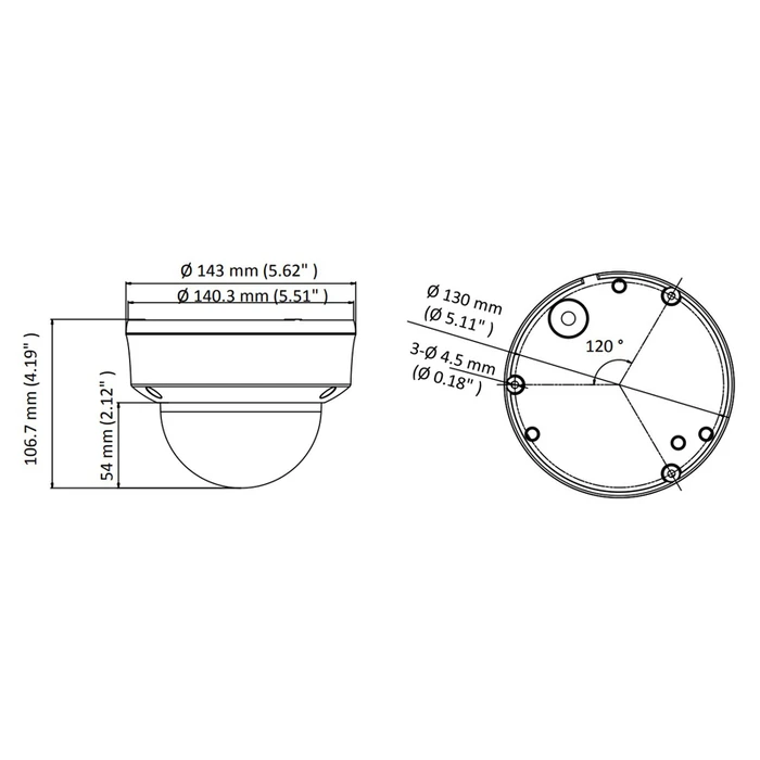 Κάμερα Παρακολούθησης Hikvision υβριδική HiWatch HWT-D323-Z, 2.7-13.5mm 2MP, IP66, IK10