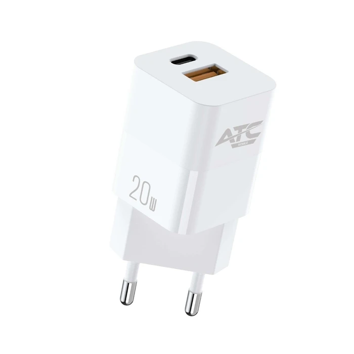 Φορτιστής Πρίζας ATC-CHF5a Mini PD Fast Charger 20W Λευκό