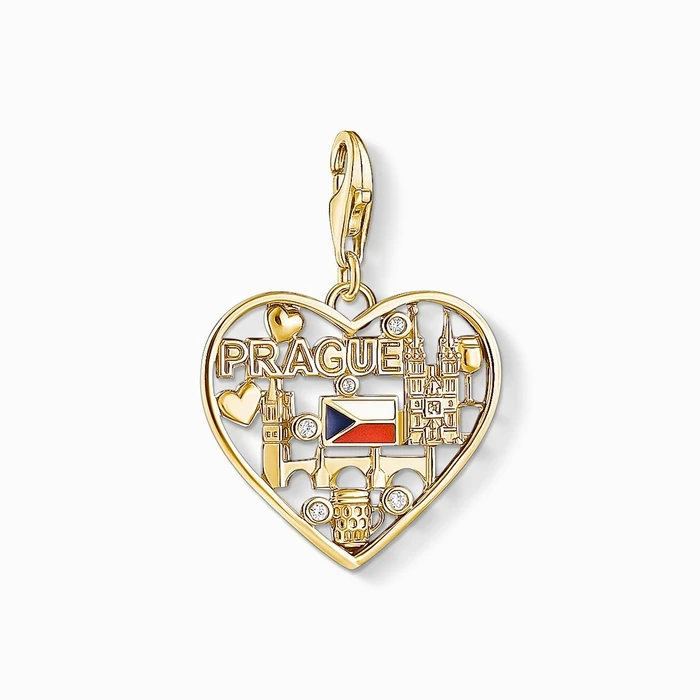 Γυναικείο Charm Thomas Sabo Ic12365-565-7 (2cm) από Ασήμι Golden