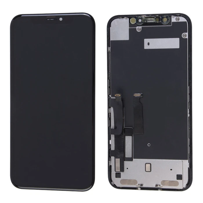 Ανταλλακτικά Κινητών Timeway LCD ILCD-018 για iPhone 11, Camera-Sensor Ring, Earmesh, Μαύρη