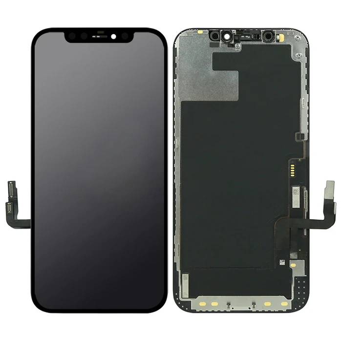 Ανταλλακτικά Κινητών Timeway LCD για iPhone 12/12 Pro, Camera-Sensor Ring, Earmesh, Μαύρη