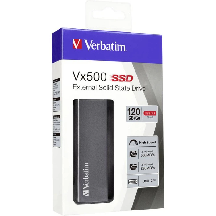 Εξωτερικός Σκληρός Δίσκος 120GB Verbatim USB 3.1 Store n Go Vx500