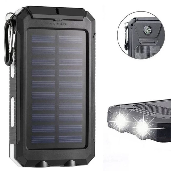 Powerbank SOLAR 20000MAH Black