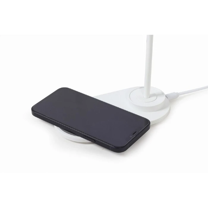 Φωτιστικό Γραφείου LED Gembird With Wireless Charger WHITE