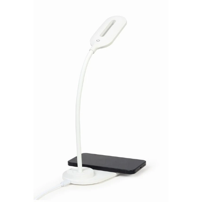 Φωτιστικό Γραφείου LED Gembird With Wireless Charger WHITE