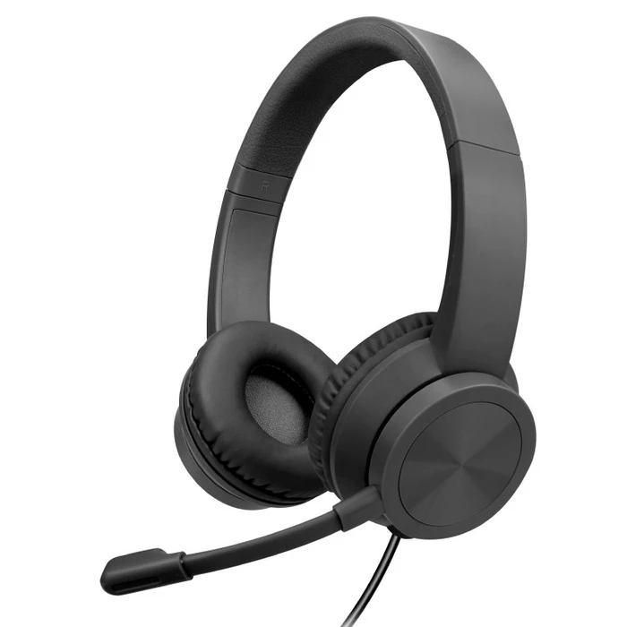 Multimedia Ακουστικά Lamtech USB STEREO with MIC NOISE CANCELLING Black