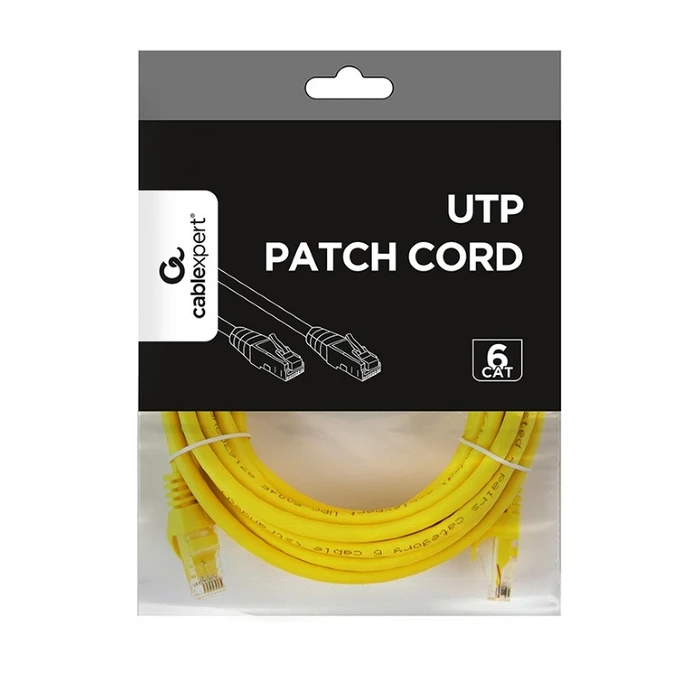 Καλώδιο Δικτύου Cablexpert CAT6 UTP Patch Cord Yellow 5M
