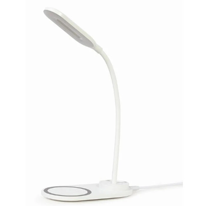 Φωτιστικό Γραφείου LED Gembird With Wireless Charger WHITE
