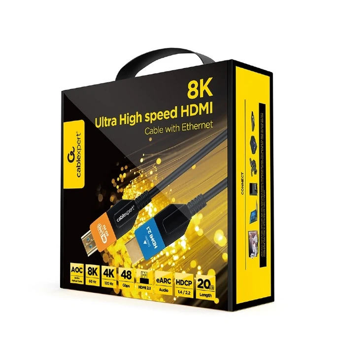 Καλώδιο HDMI Cablexpert ULTRA HIGH SPEED with ETHERNET 'AOC SERIES' 20M