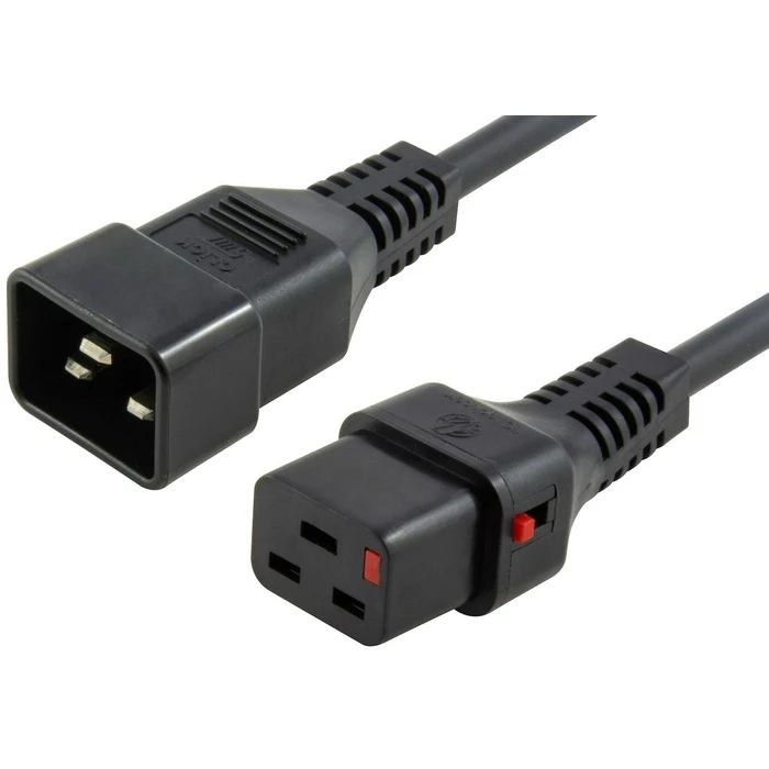 Microconnect Καλώδια Δικτύου Powercord C19 IEC Lock C20 Μαύρο 2m PC1285