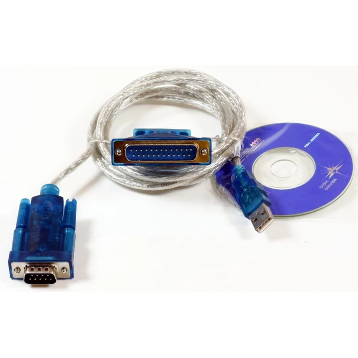 MicroConnect USB to Serial DB9 M-M 1.8m with DB9 to DB25 F-M Adapter