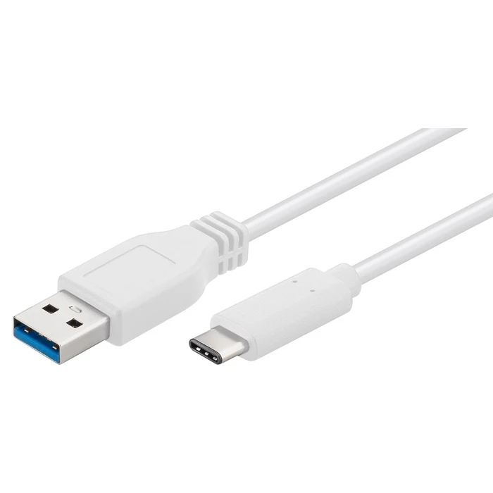 MicroConnect USB C to USB A Cable 0 2m White USB3 1CA02W
