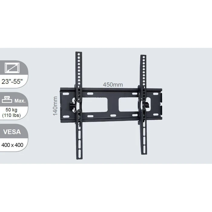 VivoLink TV Wall Mount Medium Tilt Up to VESA 400x400