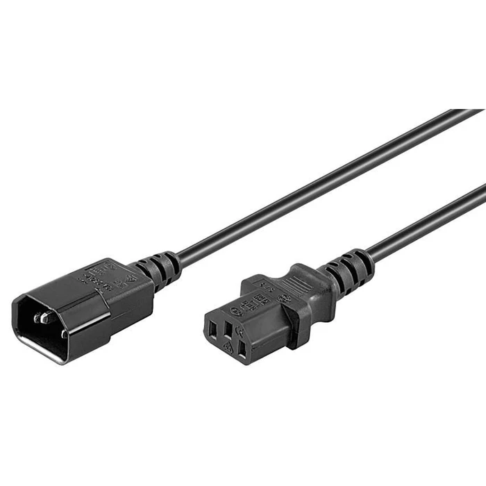 MicroConnect Μετατροπέας Power Cord C13 C14 1.2m Black Extension Cable 10A 250V