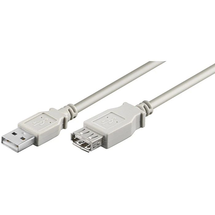 Microconnect USB Cable Extension A-A 3m M-F Light Grey