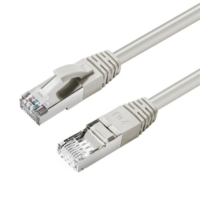Network Cable Lindy CAT6A S FTP 2m Grey LSZH Shielded