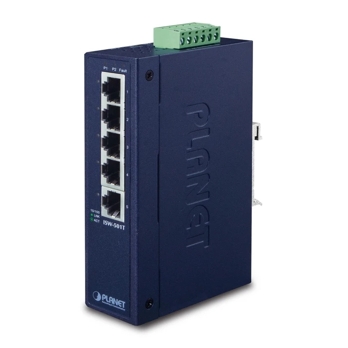 Planet Industrial Fast Ethernet Switch ISW 501T