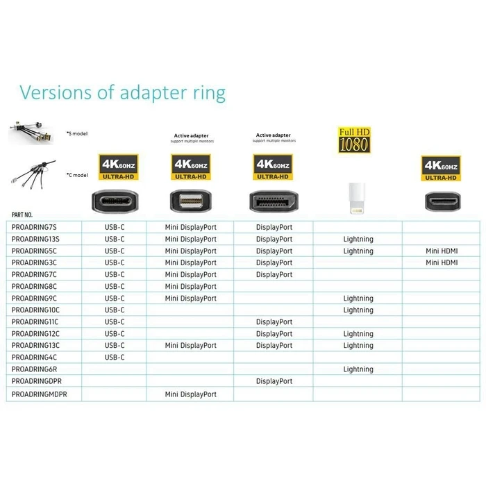 Vivolink Μετατροπέας DisplayPort Adapter Ring 4K