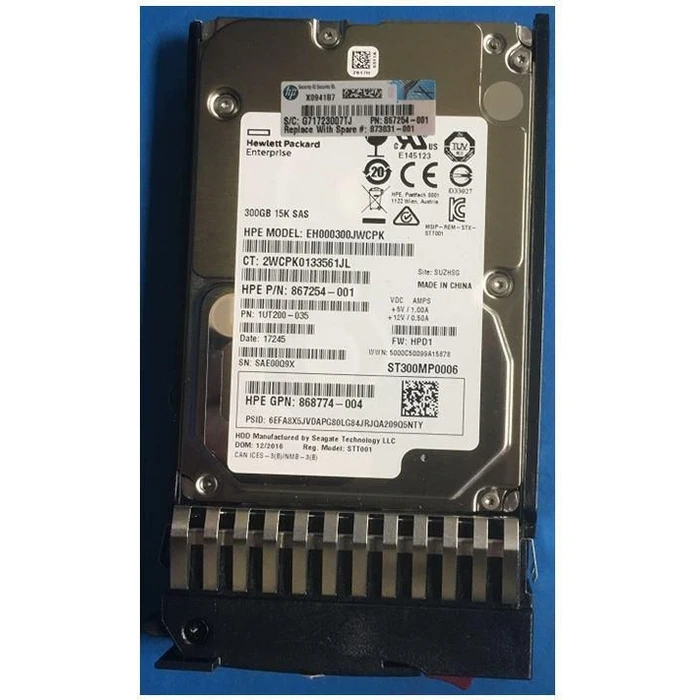 HPE HDD 300GB 12G 15K SFF SAS 873031-001