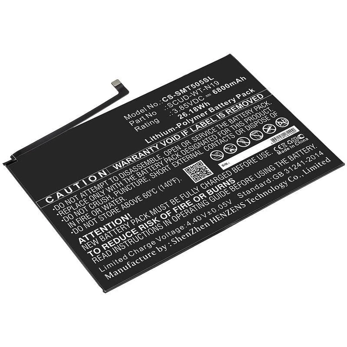 Tablet Battery CoreParts for Samsung Galaxy Tab A7 10.4 6800mAh 26.18Wh 3.85V Li-Pol Black