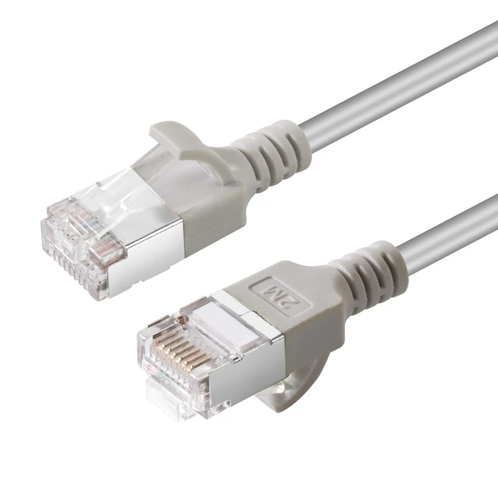 Microconnect CAT6A U FTP Slim LSZH 0.25m Network Cable Grey