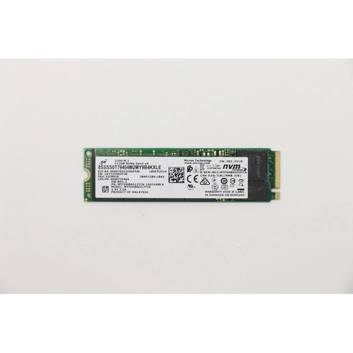 Lenovo Σκληροί Δίσκοι SSD 512GB M 2 PCIe NVMe SSD