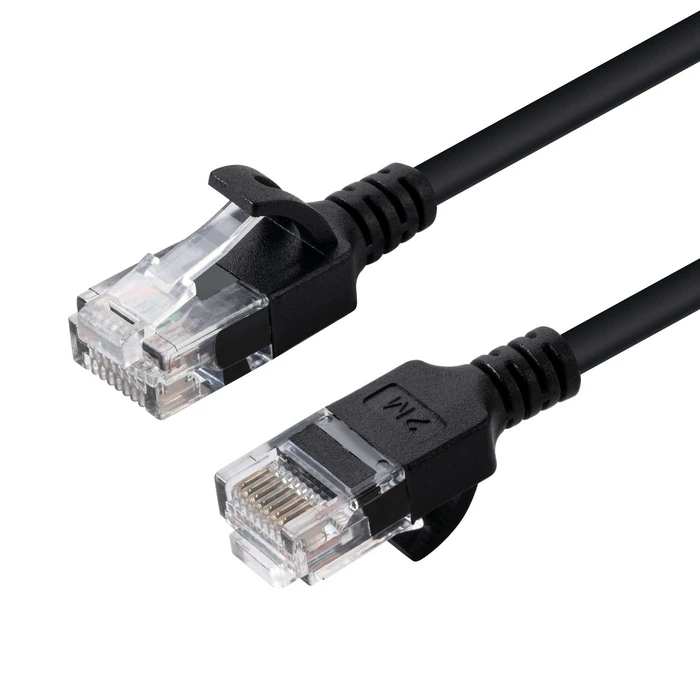 Microconnect Network Cable U UTP CAT6 3M Black Slim Unshielded Network Cable
