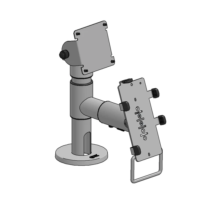 Ergonomic Solutions Βάση Οθόνης Pole VESA 75 Screen C&P on Arm Black