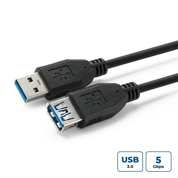 MicroConnect Καλώδια και Αντάπτορες USB 3.2 Gen 1 A-A 0.5m M-F Black