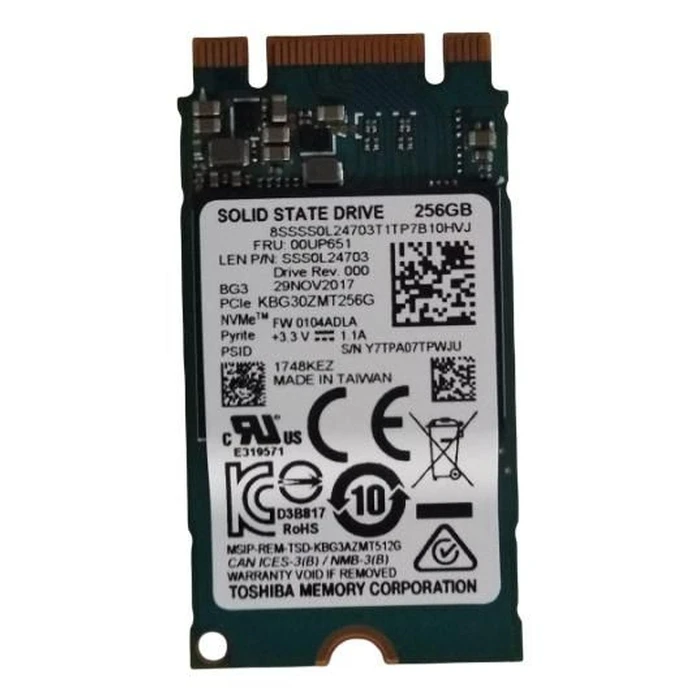 SSD Drives Toshiba 256GB M.2 2242 PCIe 3.0 SSD