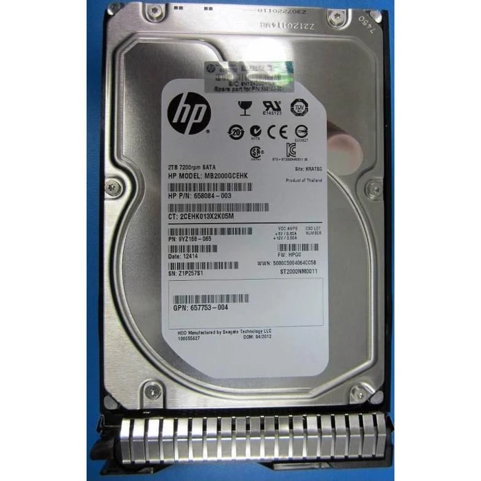 HPE Σκληρός Δίσκος 2TB 6G SATA 7.2k 3.5in