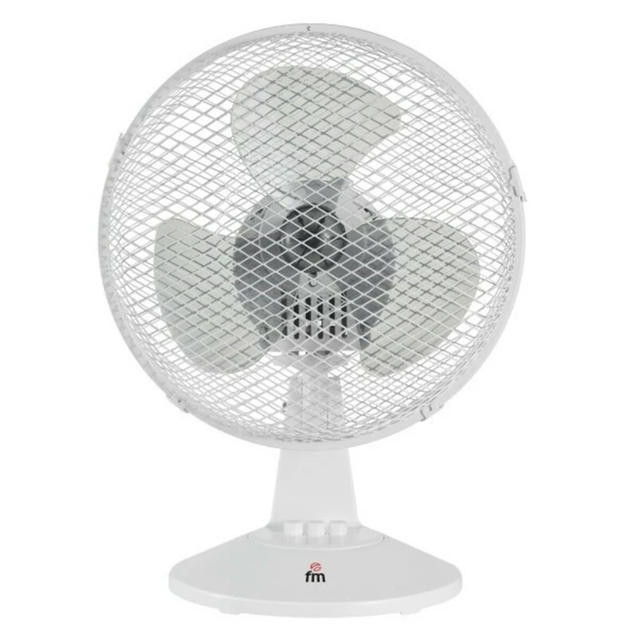 Grupo FM Table Fan 25 W 23 cm White