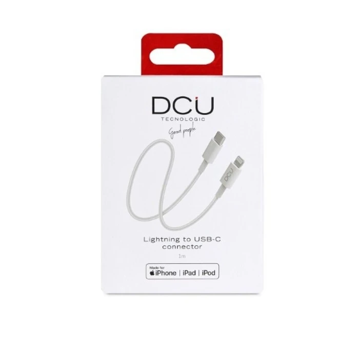 Καλώδιο USB-C σε Lightning iPhone DCU 1 Λευκό 1 m