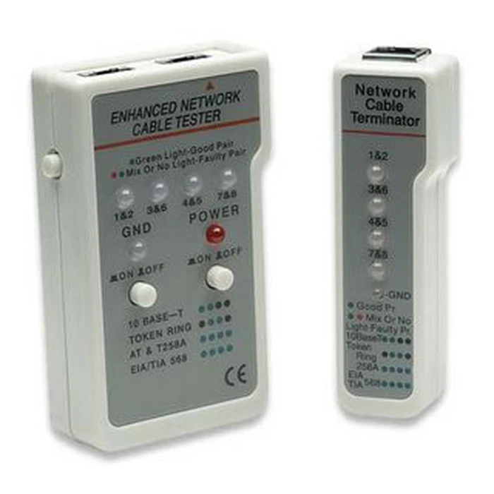 Tester Καλωδίων Intellinet Multifunction RJ45 RJ11 Beige Gray