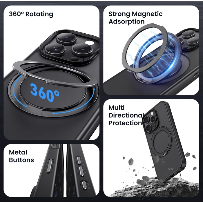 Θήκη Κινητού Usams GZ US-BH895 για iPhone 16 Plus, διάφανη/Μαύρη