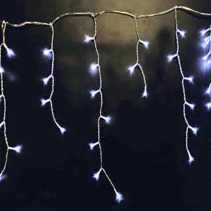 Χριστουγεννιάτικα Λαμπάκια Entac IP44 180 LED Βροχή Ψυχρό 4m