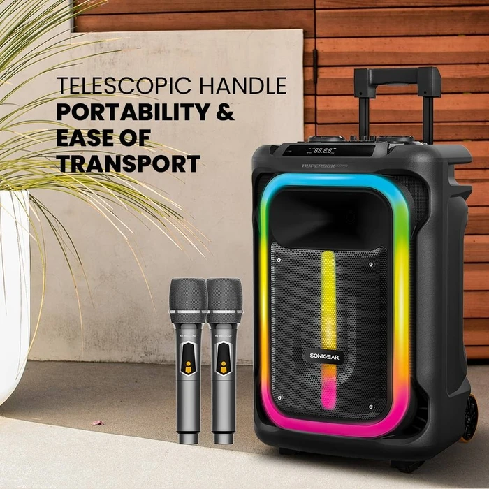 Karaoke Sonic Gear Rgb Hda Speaker 240W Hyperbox 1300 Pro Black