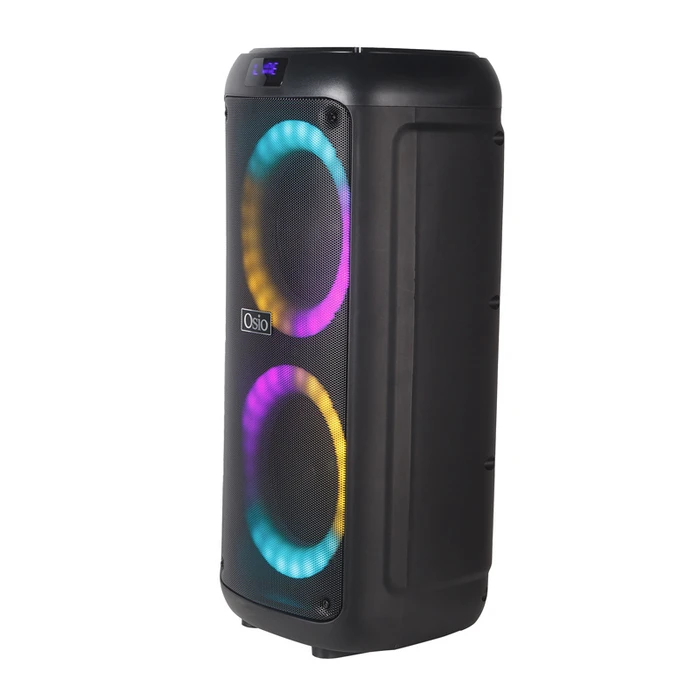 Karaoke Osio OBT-8030 με USB, LED, AUX, TF, RC, FM,TWS, ενσ. μικρόφωνο και τηλεχειριστήριο  80 W